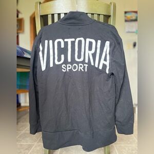 Victoria Sport almost 1/2 zip front. Mock turtleneck Women’s L